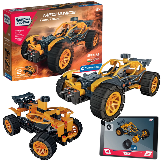 Mokslo ir žaidimų mechanikos laboratorija: „Marsaeigis ir keturratis Clementoni 50796“