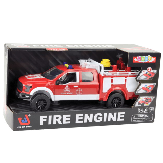 Fire Truck Firefighting Water Lights Sounds White Red 1:12 3