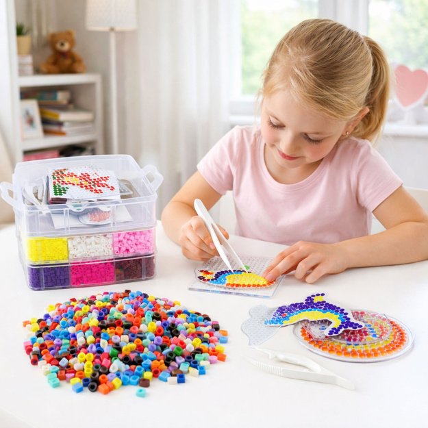 Ironing Beads Creative Set Ironing Templates Case 9000 pcs.