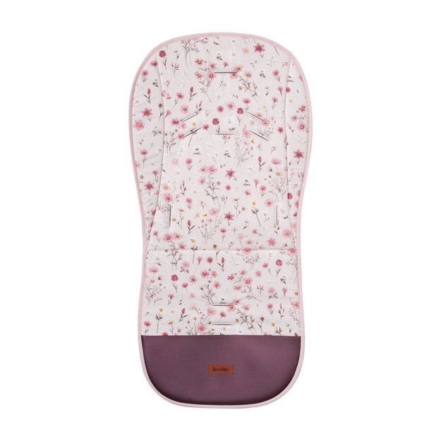 STROLLER INSERT DELUXE VELVET BLOOM PINK