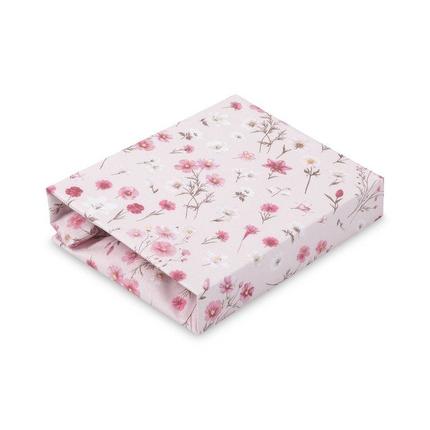 PRINTED BEDSHEET COTTON BLOOM PINK 60X120