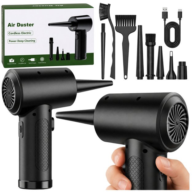 Electric Dust Blower Compressor Brush Head Set