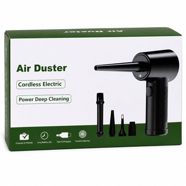 Electric Dust Blower Compressor Brush Head Set