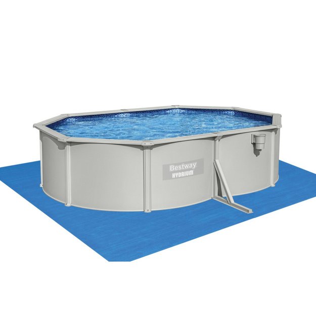 Hydrium Metal Pool 5m x 3.60m x 1.20m Gray Bestway 56586