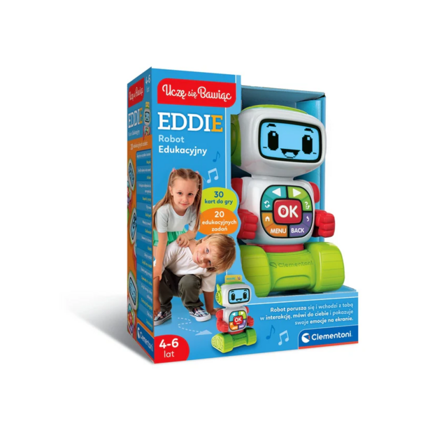 Educational Robot Eddie Polish Language Learning Through Play Clementoni 50411