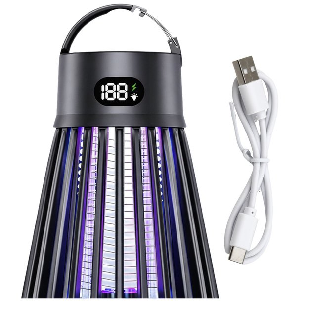 Electric Mosquito Killer Lamp with UV Light, Black