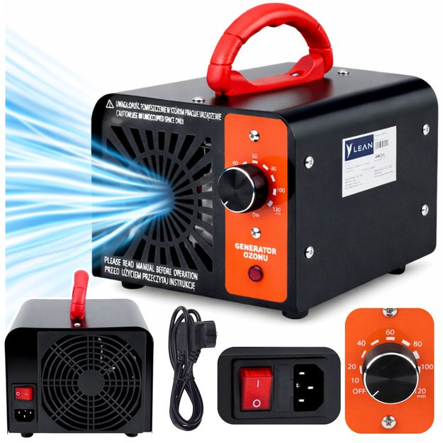 Ozone Generator LEAN Ozonator 155W 60000mg Timer 120 min