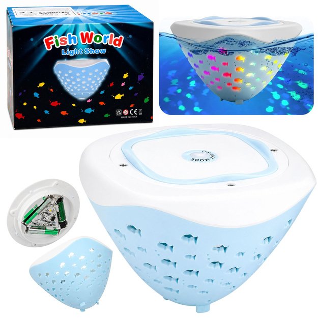 LED Pool Light for Water IP68 Fish Color LED 6 Modes