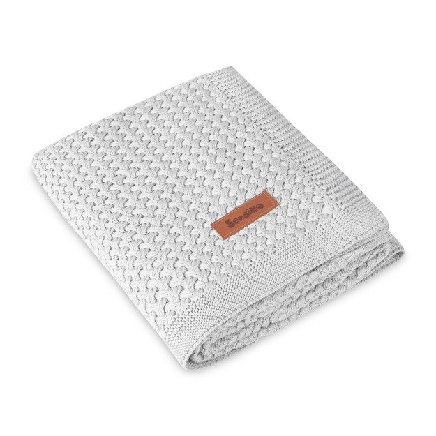 BLANKET GRIDO 80X100 LIGHT GREY