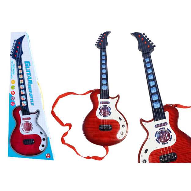 Vaikiška elektrinė gitara su šviesos efektais