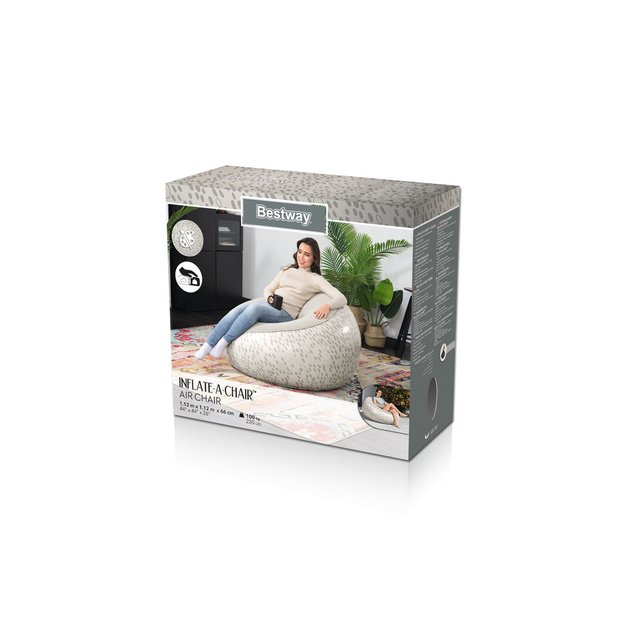 Inflatable Chair Gray Bestway 75052