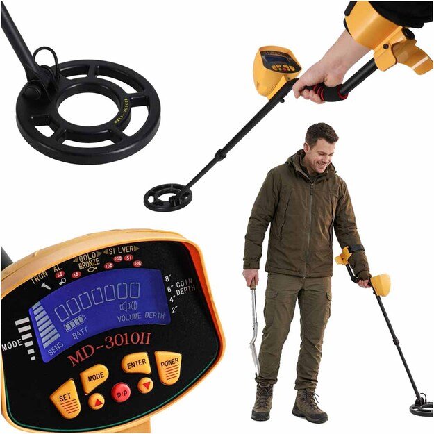 Wykrywacz metali detektor metalu LCD MD3010