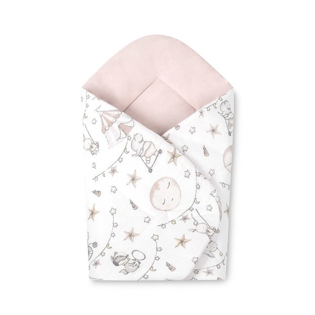 BABY WRAP COTTON CIRCUS PINK 75X75