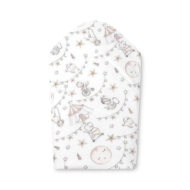 BABY WRAP COTTON CIRCUS PINK 75X75