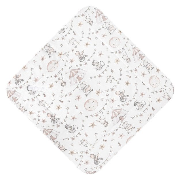 BABY WRAP COTTON CIRCUS PINK 75X75