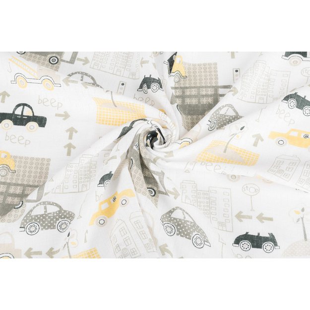 TETRA DIAPER 70X80 5-PACK CARS BEIGE