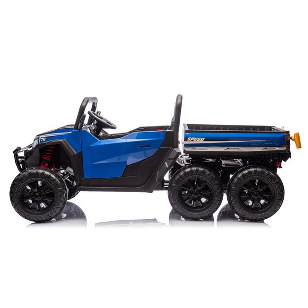 Baterijomis varoma transporto priemonė, 6 ratai, XB-1038A 4x4, 24V, mėlyna