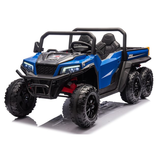 Baterijomis varoma transporto priemonė, 6 ratai, XB-1038A 4x4, 24V, mėlyna