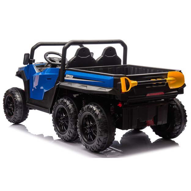 Baterijomis varoma transporto priemonė, 6 ratai, XB-1038A 4x4, 24V, mėlyna