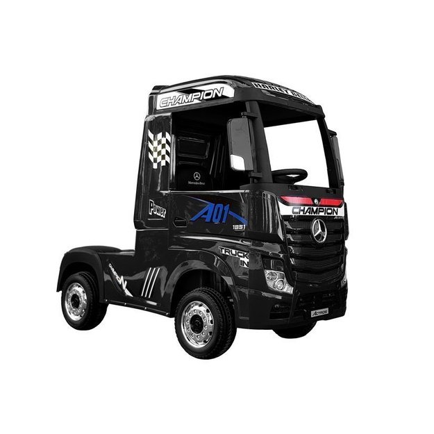 Electric Ride-On Car Mercedes Actros Black Painted MP4