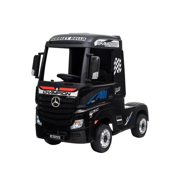 Electric Ride-On Car Mercedes Actros Black Painted MP4 3