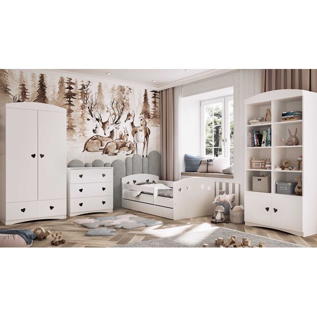 Lova Julia balta su stalčiumi be čiužinio 140/80 6