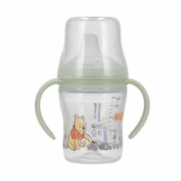 NUK „Perfect Match“ mokomasis buteliukas su snapeliu, 150 ml, „Mikė Pūkuotukas“