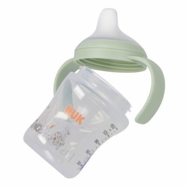 NUK „Perfect Match“ mokomasis buteliukas su snapeliu, 150 ml, „Mikė Pūkuotukas“