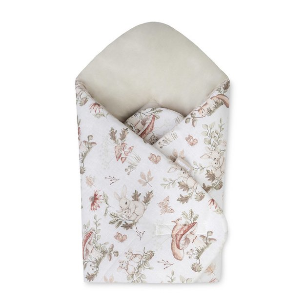 BABY WRAP COTTON FOREST S GIFTS BEIGE 75X75
