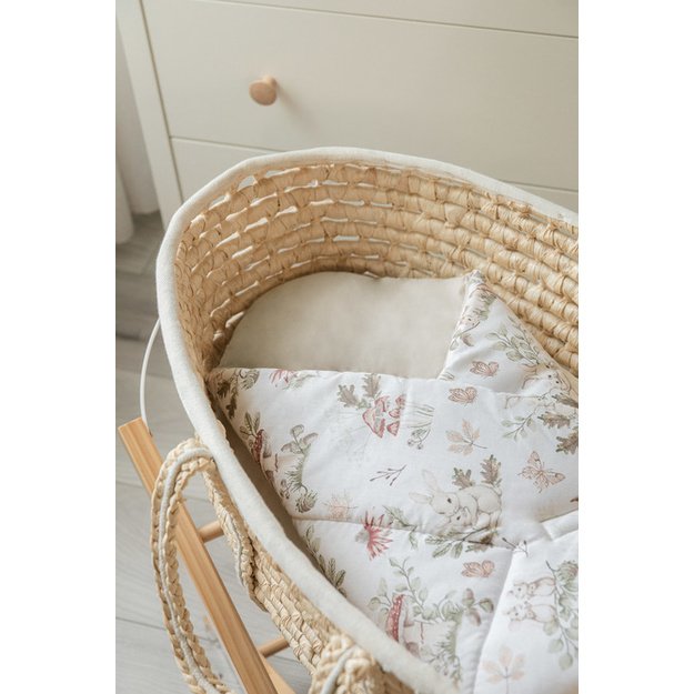 BABY WRAP COTTON FOREST S GIFTS BEIGE 75X75