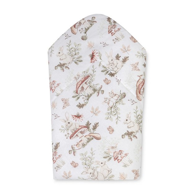 BABY WRAP COTTON FOREST S GIFTS BEIGE 75X75