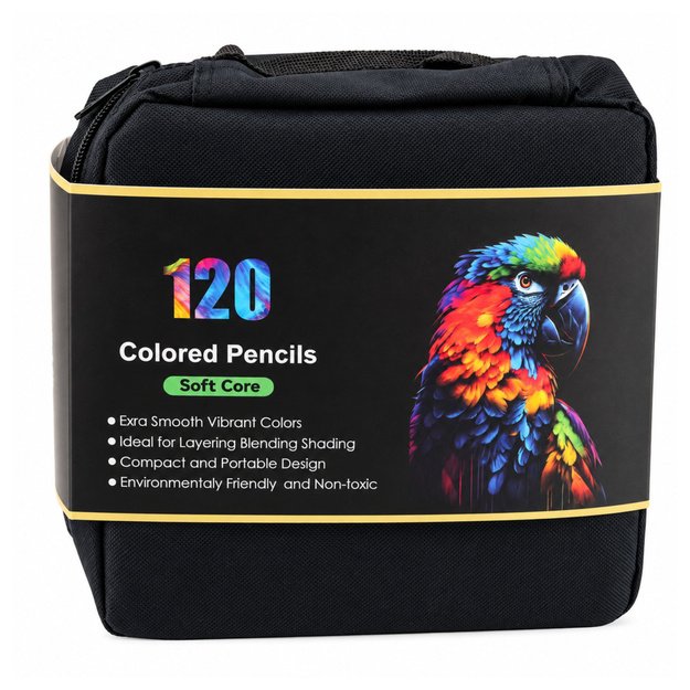 Set of Pencils in Pencil Case 2 Sketchbooks Case 120 pcs.