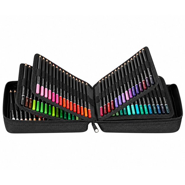 Set of Pencils in Pencil Case 2 Sketchbooks Case 120 pcs.