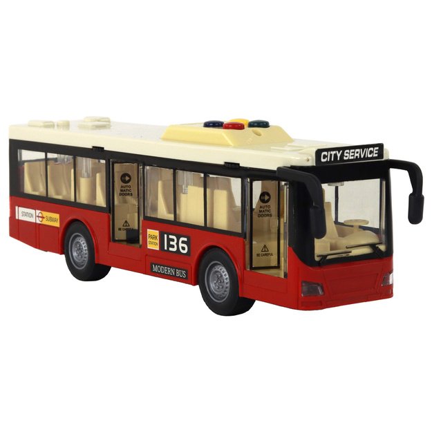 Akumuliatorių baterija maitinamas autobusų žibintai skamba Raudonasis miestas 1:16 3