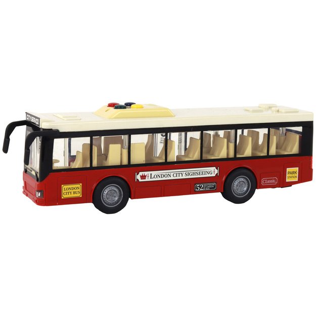 Akumuliatorių baterija maitinamas autobusų žibintai skamba Raudonasis miestas 1:16 1