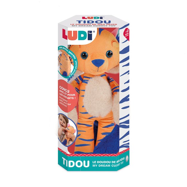 LUDI soft toy tiger Tidou