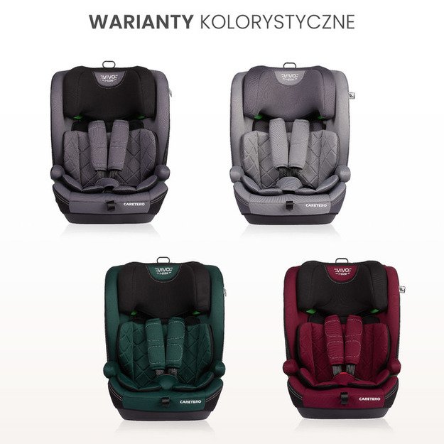 CAR SEAT VIVO I-SIZE BURGUNDY (76-150)