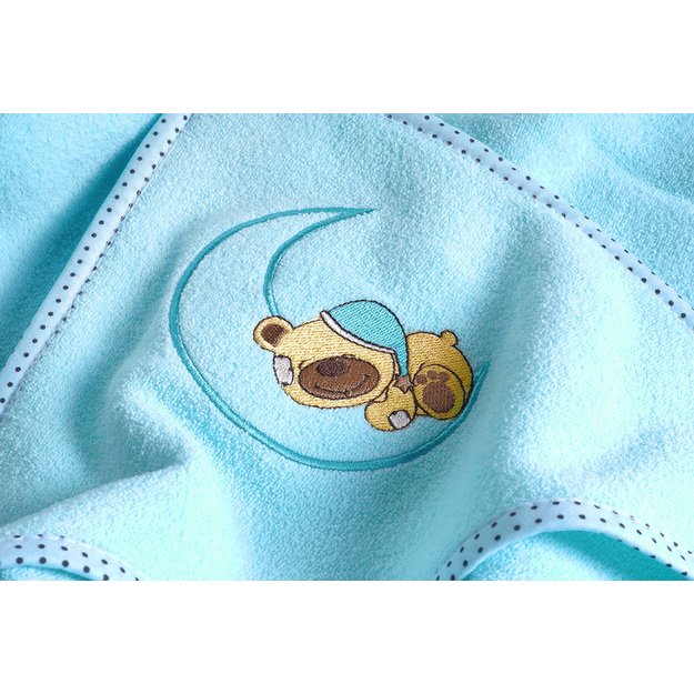 Bear soft bath towel – blue