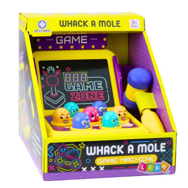 Whack A Mole Arcade Game lošimo automatas su plaktuku Lights Sounds