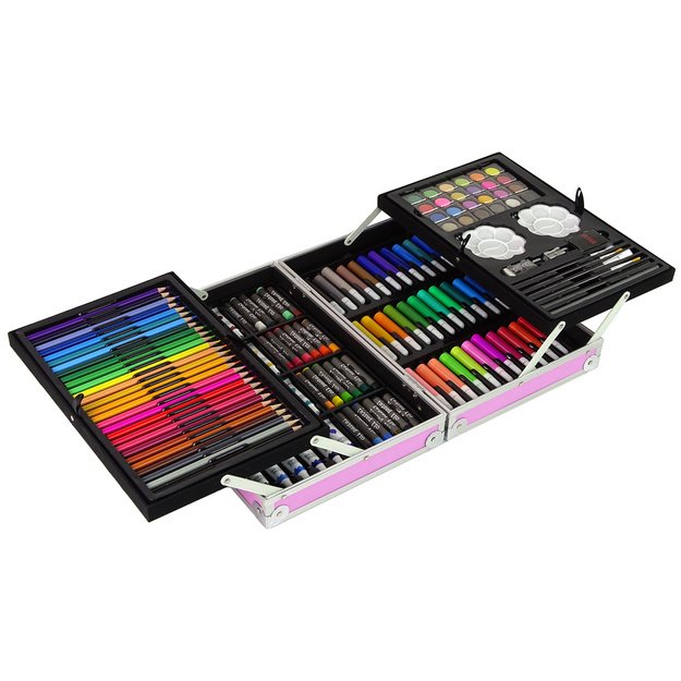 Large Artistic Set in a 145-piece suitcase Pink Unicorn