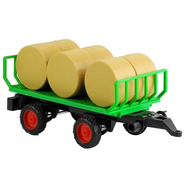 Tractor With Trailer With Hay Sound & Light Effects 37,5 cm