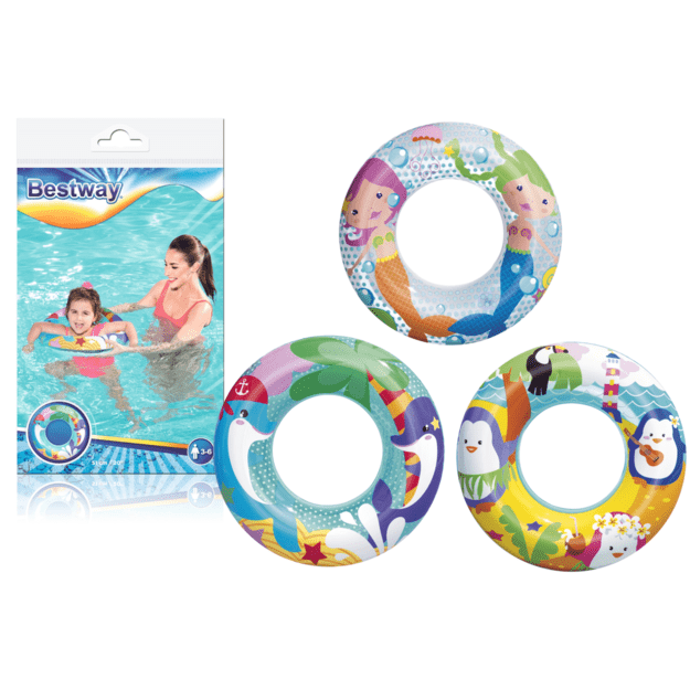 Pripučiamas plaukimo ratas vaikams, 56 cm, Bestway 36013