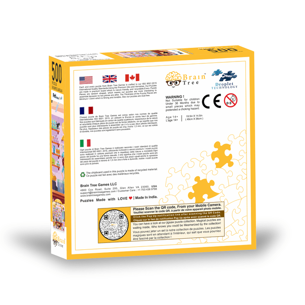 Brain Tree dėlionė, Gyvūnų parduotuvėlė, 500 det. 1