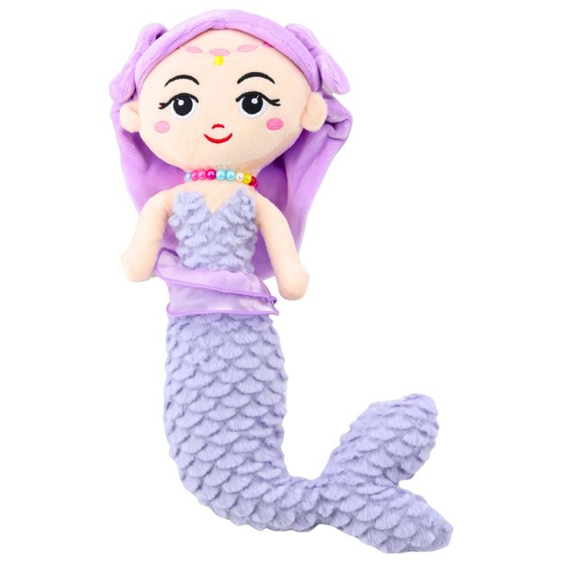 Plush Mermaid with Corals Cuddly Toy Purple 32cm 1