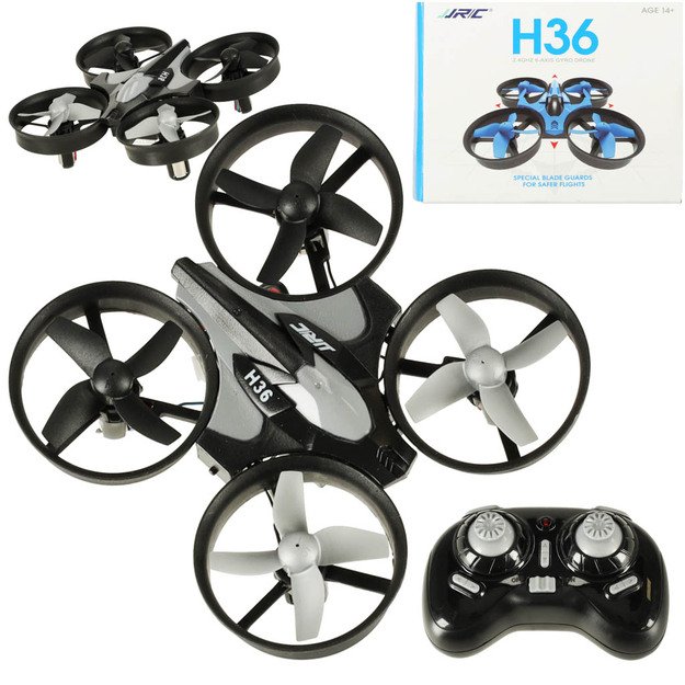 JJRC H36 mini 2.4GHz 4CH 6 ašių RC dronas juodas