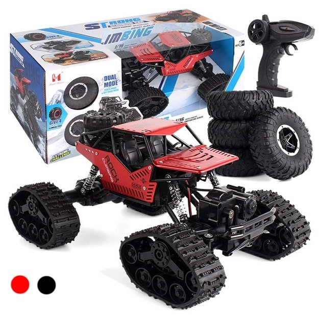 RC Rock Crawler 4x4 LHC012 automobilis 2in1 raudonas