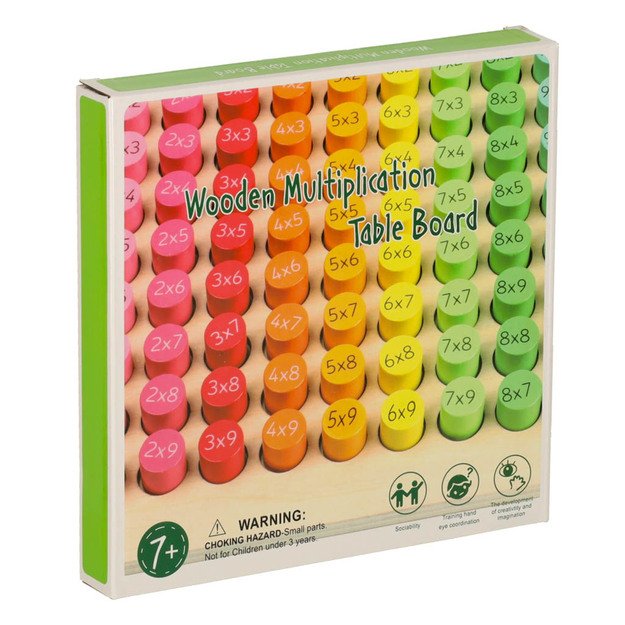 Mokomasis rinkinys daugybos lentelė iki 100 apvalus 30