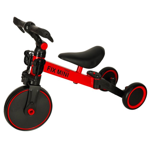 Trike Fix Mini krosinis triratukas 3in1 su pedalais (raudonas)