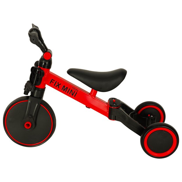 Trike Fix Mini krosinis triratukas 3in1 su pedalais (raudonas)