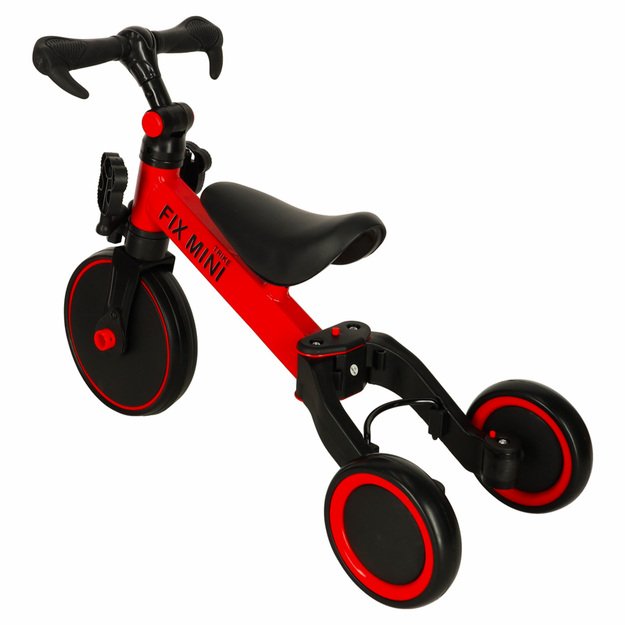 Trike Fix Mini krosinis triratukas 3in1 su pedalais (raudonas)